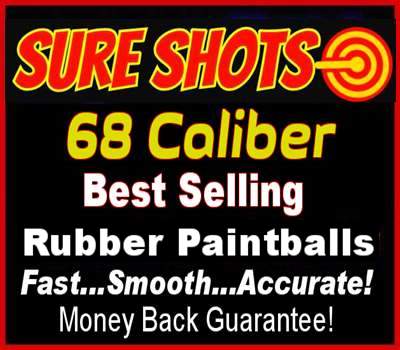 68 Cal Rubber Paintballs